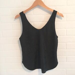 Vintage Cami Satin Black Bow print Iridescent Dark romantic S